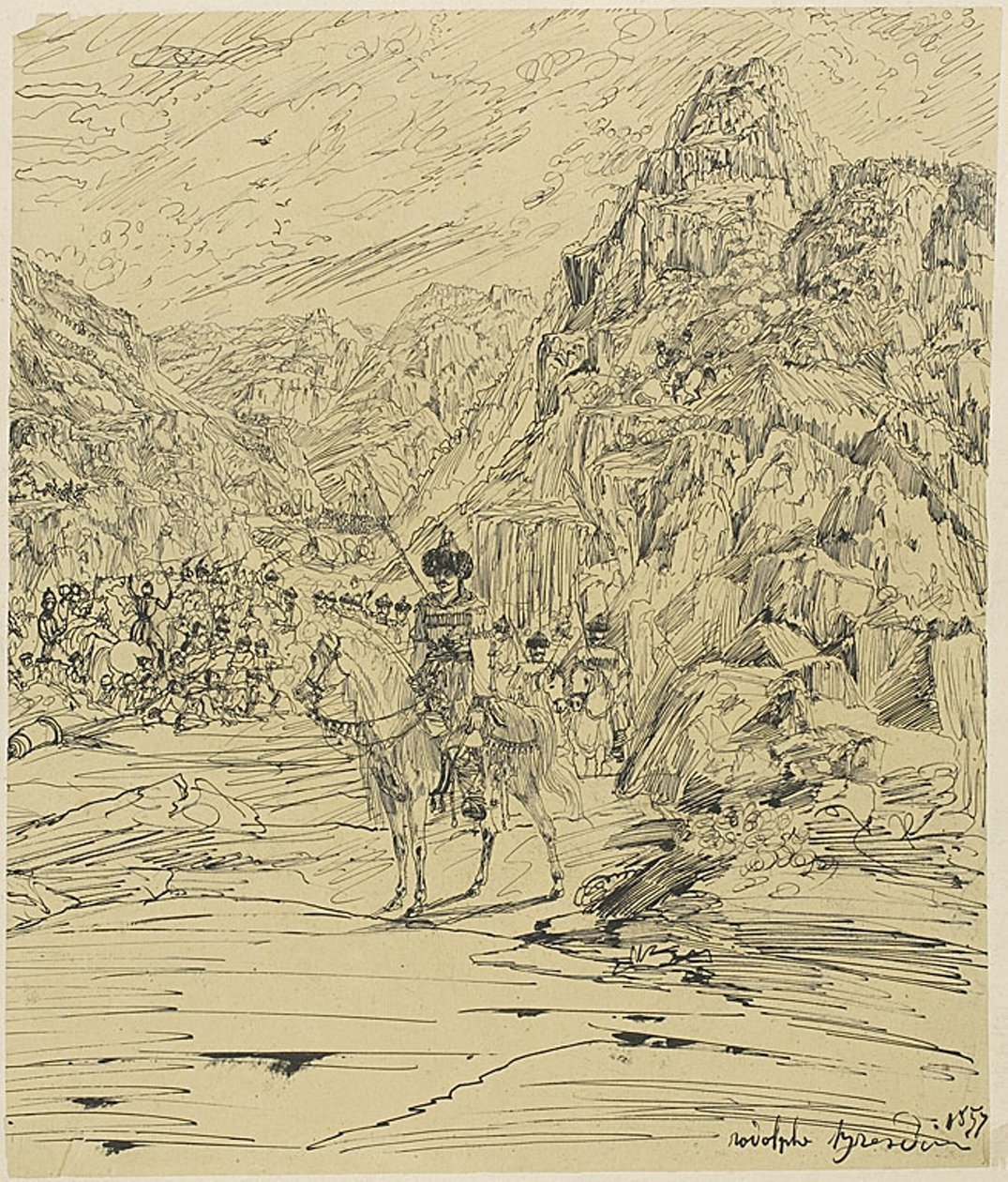 Kamp i fjellene av Rodolphe Bresdin