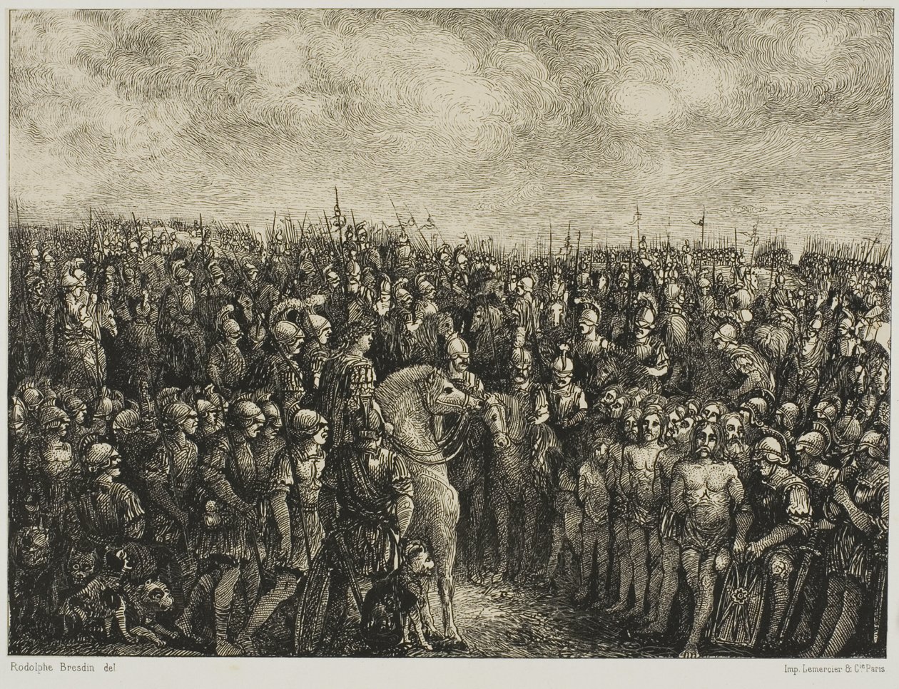 Cæsar og hans fanger av Rodolphe Bresdin