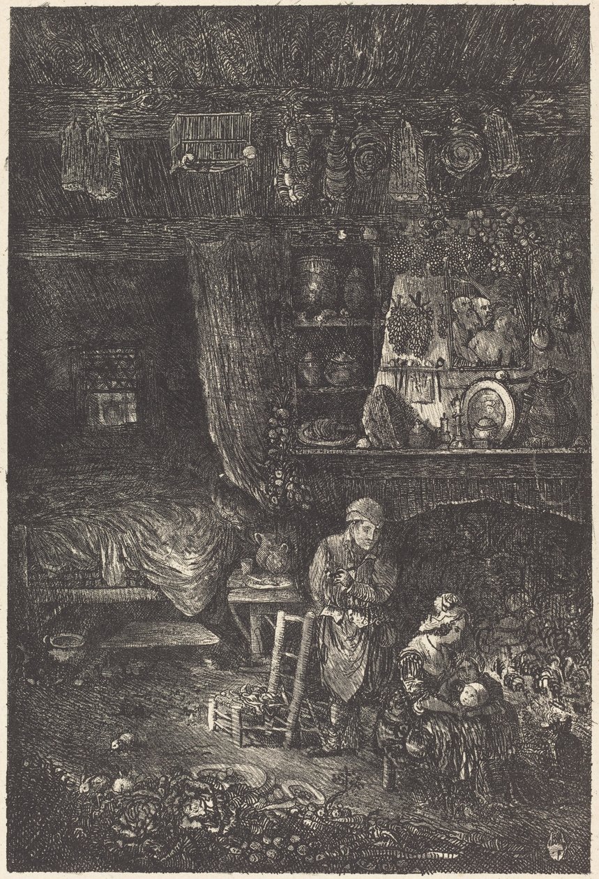 flamsk interiør av Rodolphe Bresdin