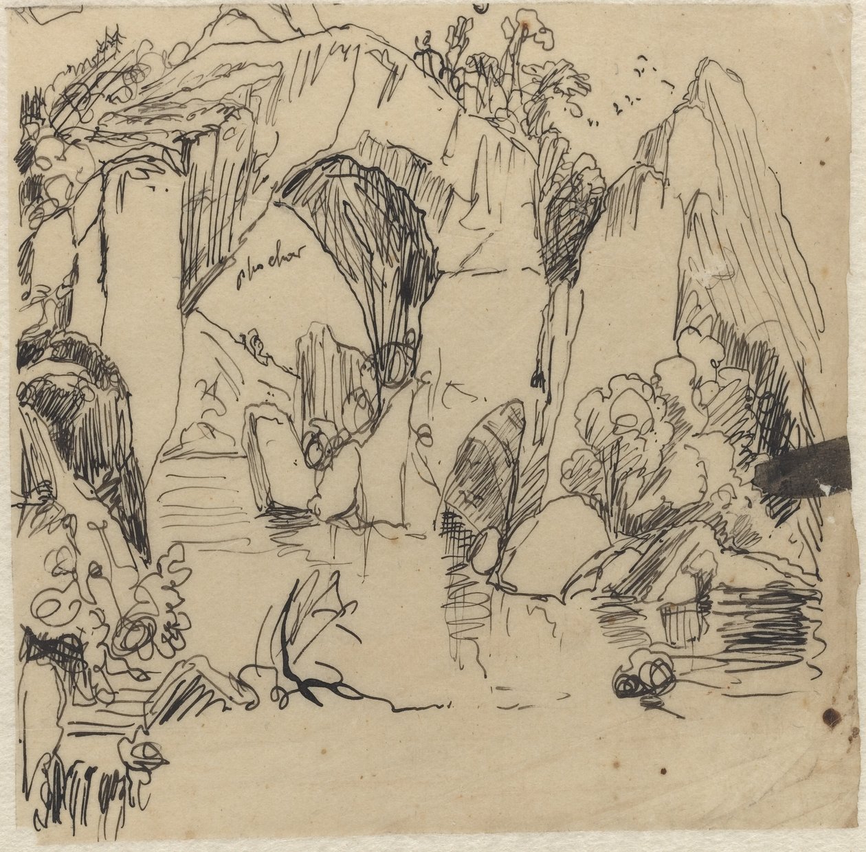 Landskap av Rodolphe Bresdin