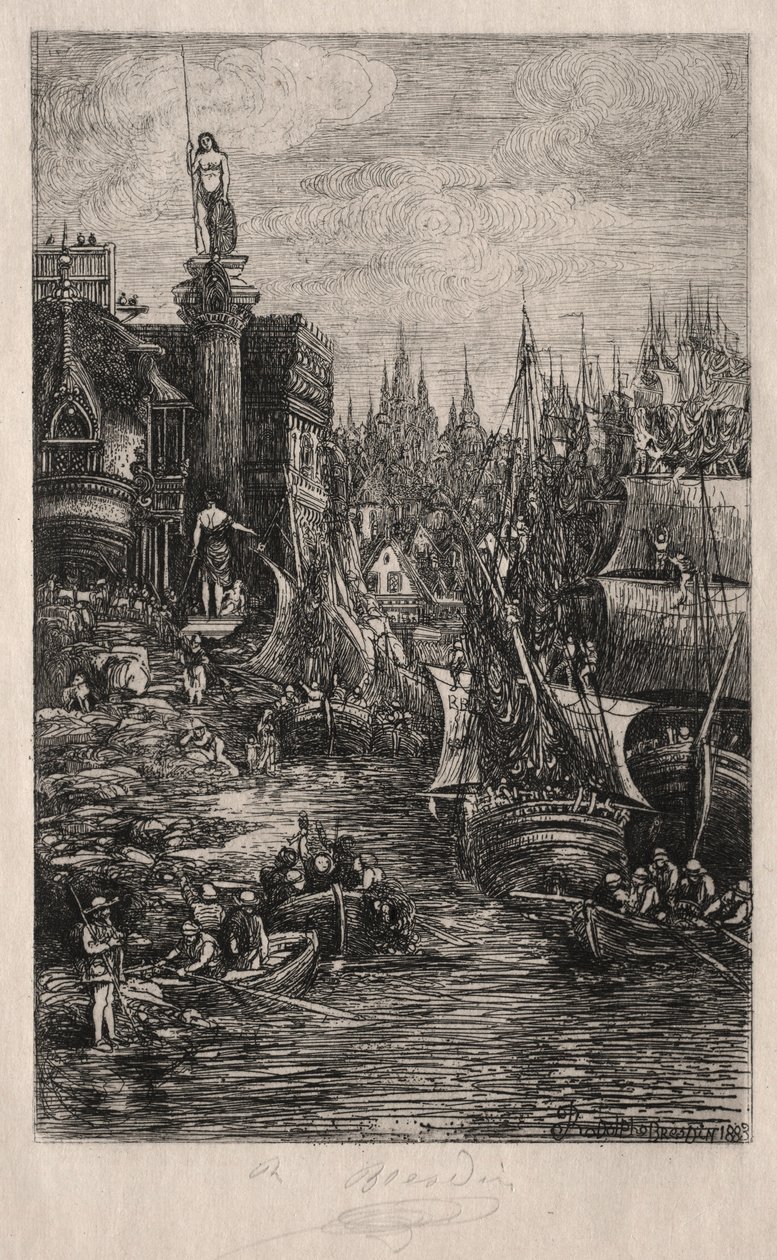 Min drøm, 1883. av Rodolphe Bresdin