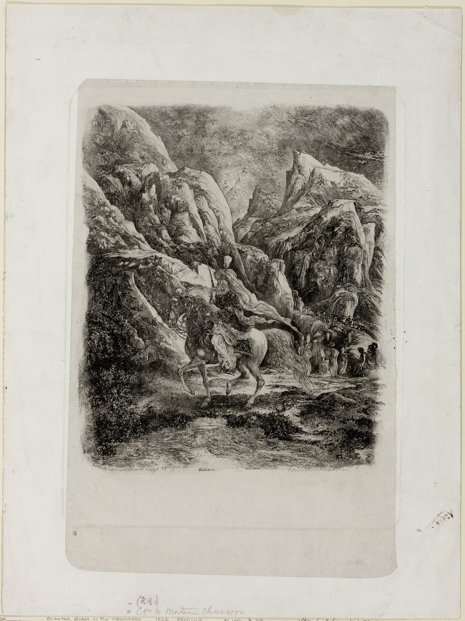 Rytter i fjellene av Rodolphe Bresdin