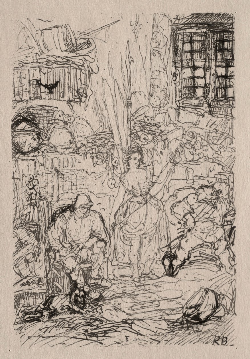 Spinners interiør. av Rodolphe Bresdin