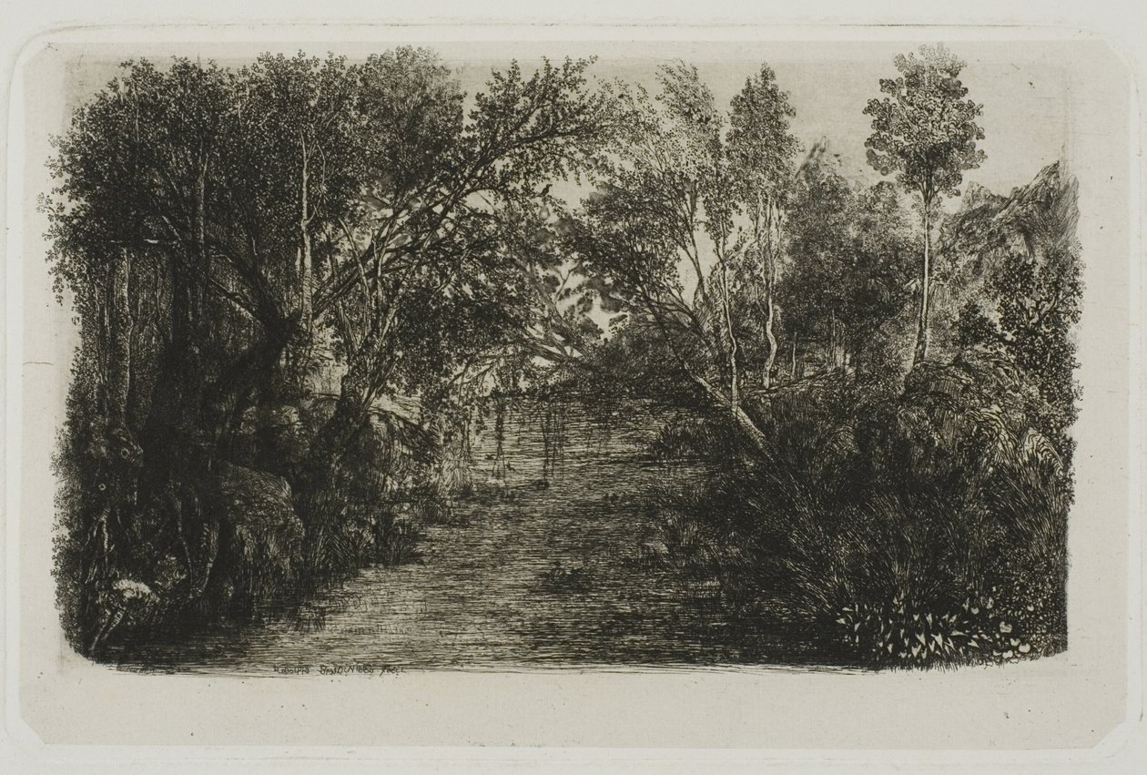 The Creek av Rodolphe Bresdin