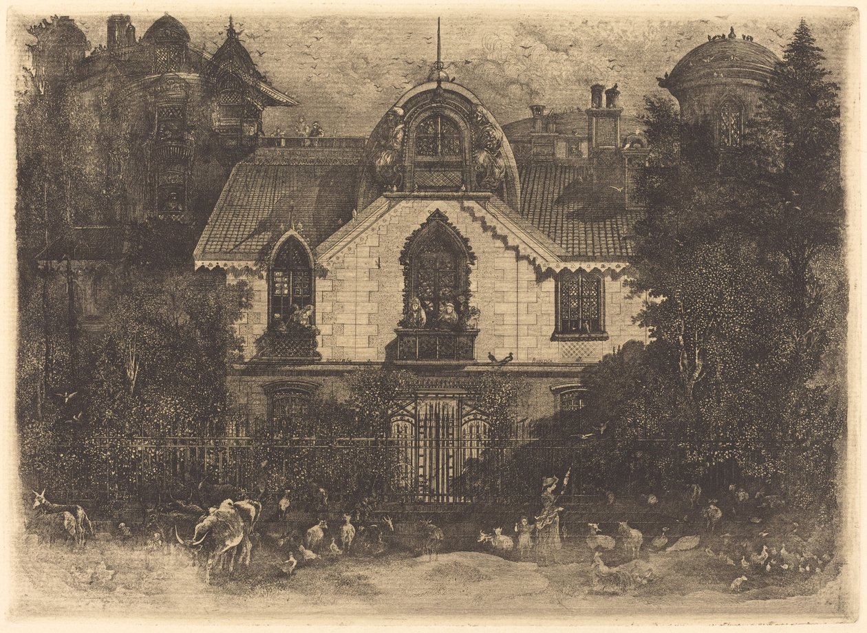 Det hjemsøkte huset av Rodolphe Bresdin