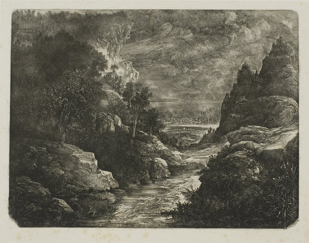 Bekken i juvet av Rodolphe Bresdin