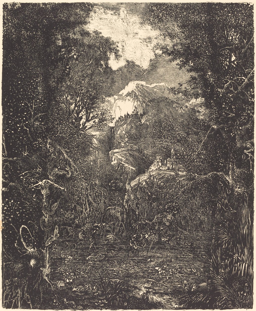 Byene bak myra av Rodolphe Bresdin