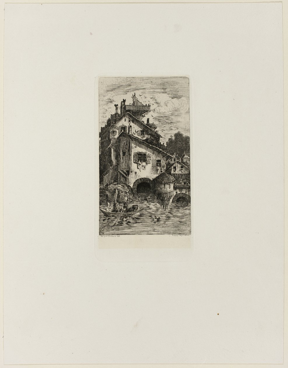 Vannmølle av Rodolphe Bresdin