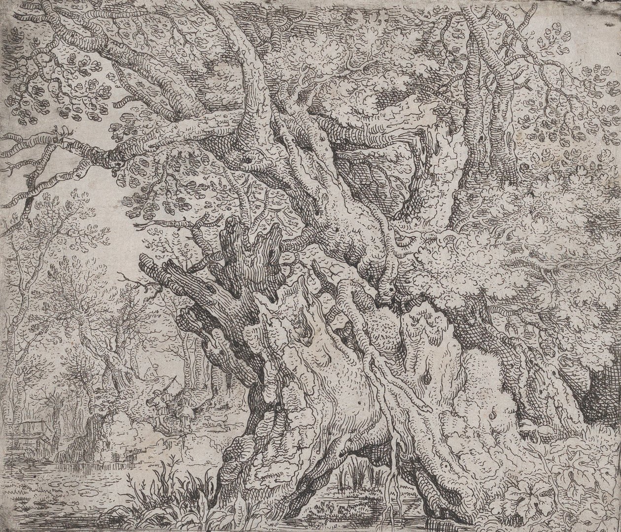 knudrete tre, ca. 1608-09. av Roelandt Savery