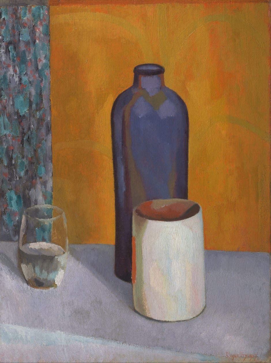 Stilleben med blå flaske av Roger Eliot Fry
