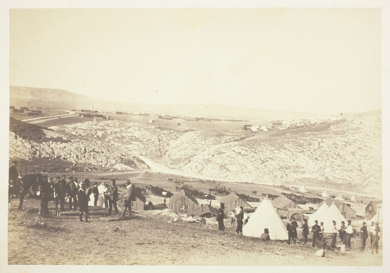Leir for hesteartilleri, 1855. av Roger Fenton