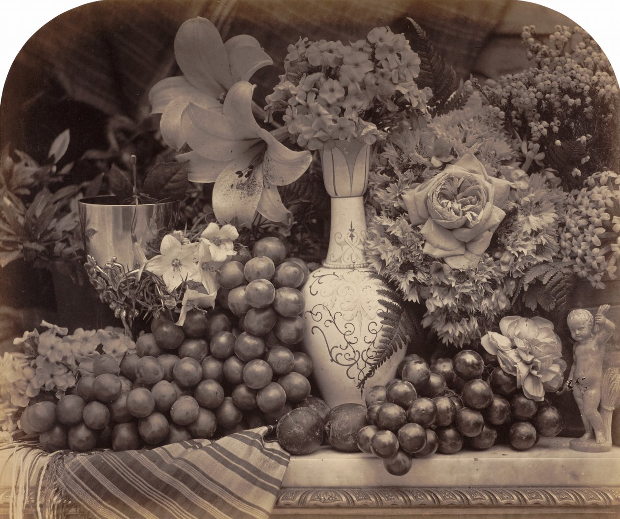 Frukt og blomster, 1860. av Roger Fenton