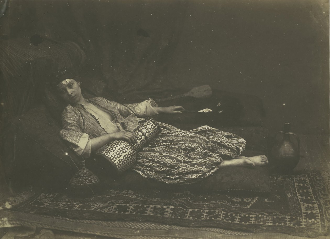 Reclining Odalisque, 1858. av Roger Fenton