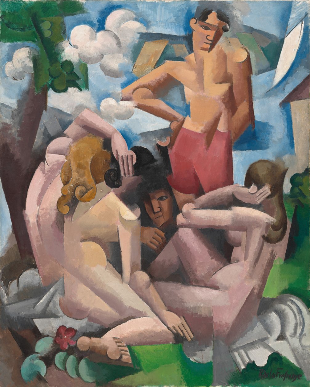 The Baders, 1912. av Roger de La Fresnaye