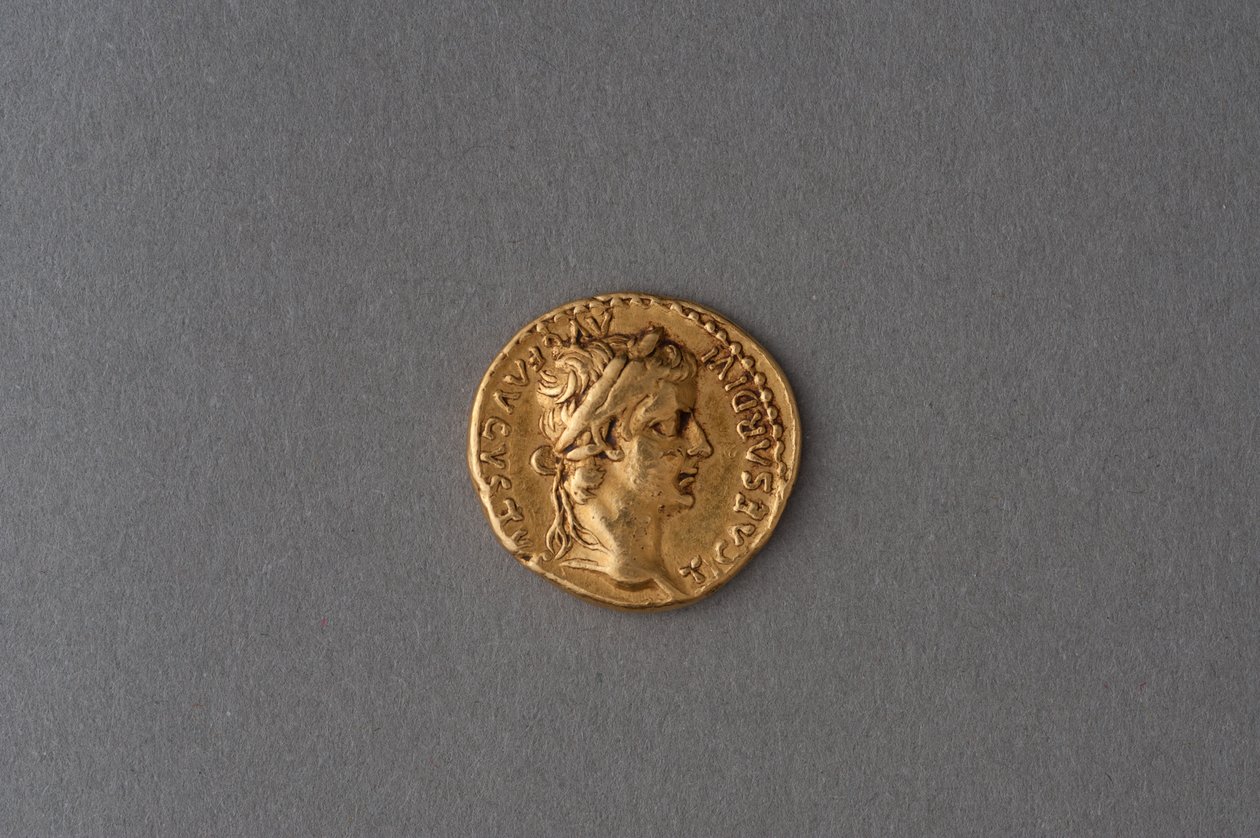 Aureus av Tiberius (gull) av Roman