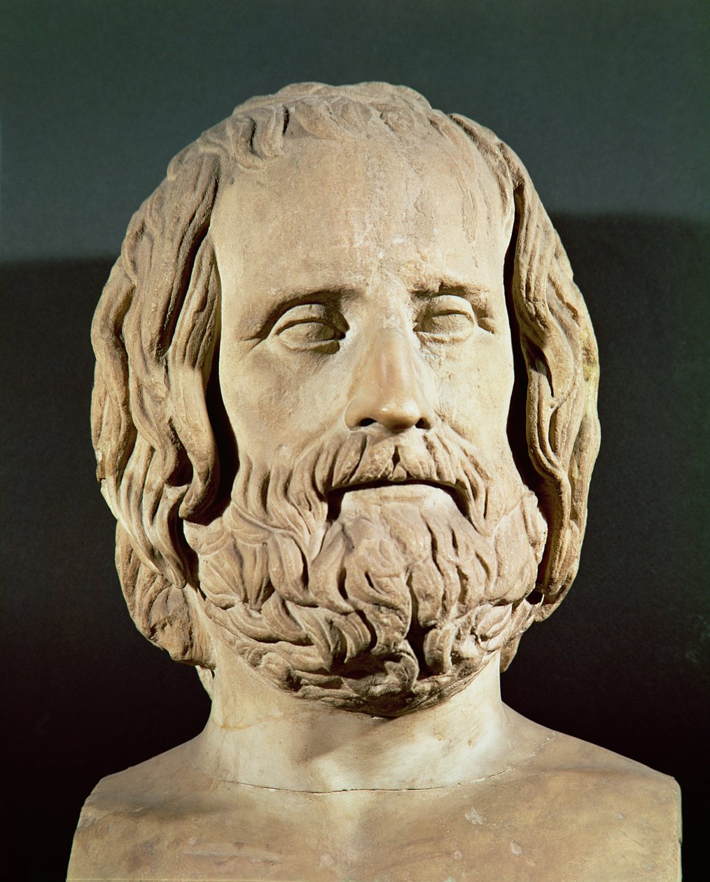 Byste av Euripides (ca. 480–406 f.Kr.) av Roman
