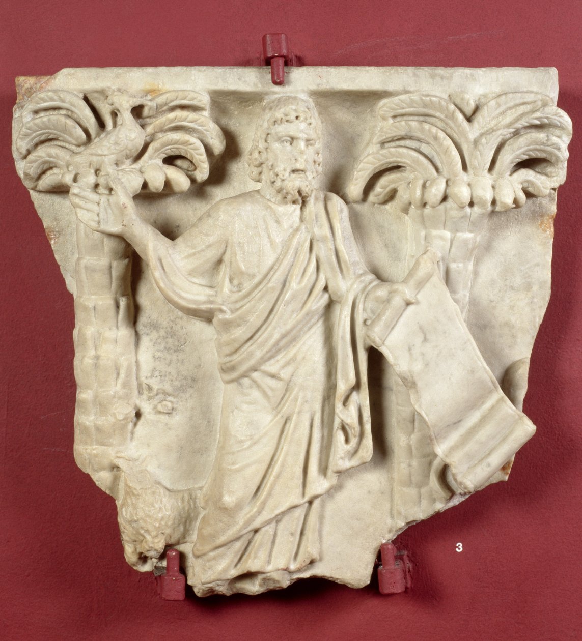 Kristus avbildet som en lovgiver (marmor) av Roman