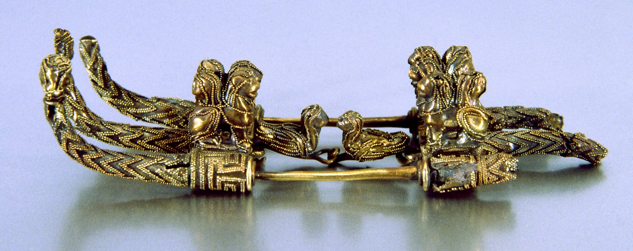 Fibula, fra graven til Bernardini di Palestrina (metall) av Roman