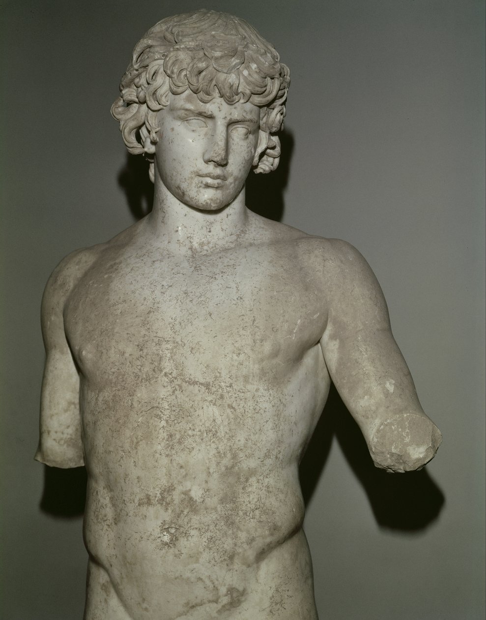 Figur av Antinous, etter 130 AD (marmor) (detalj) (se også 65413) av Roman