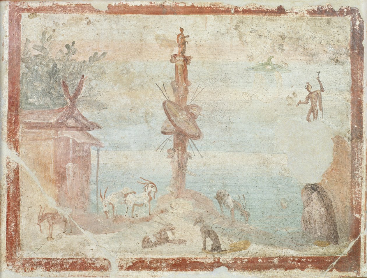 Idyllisk landskap, Pompeii av Roman
