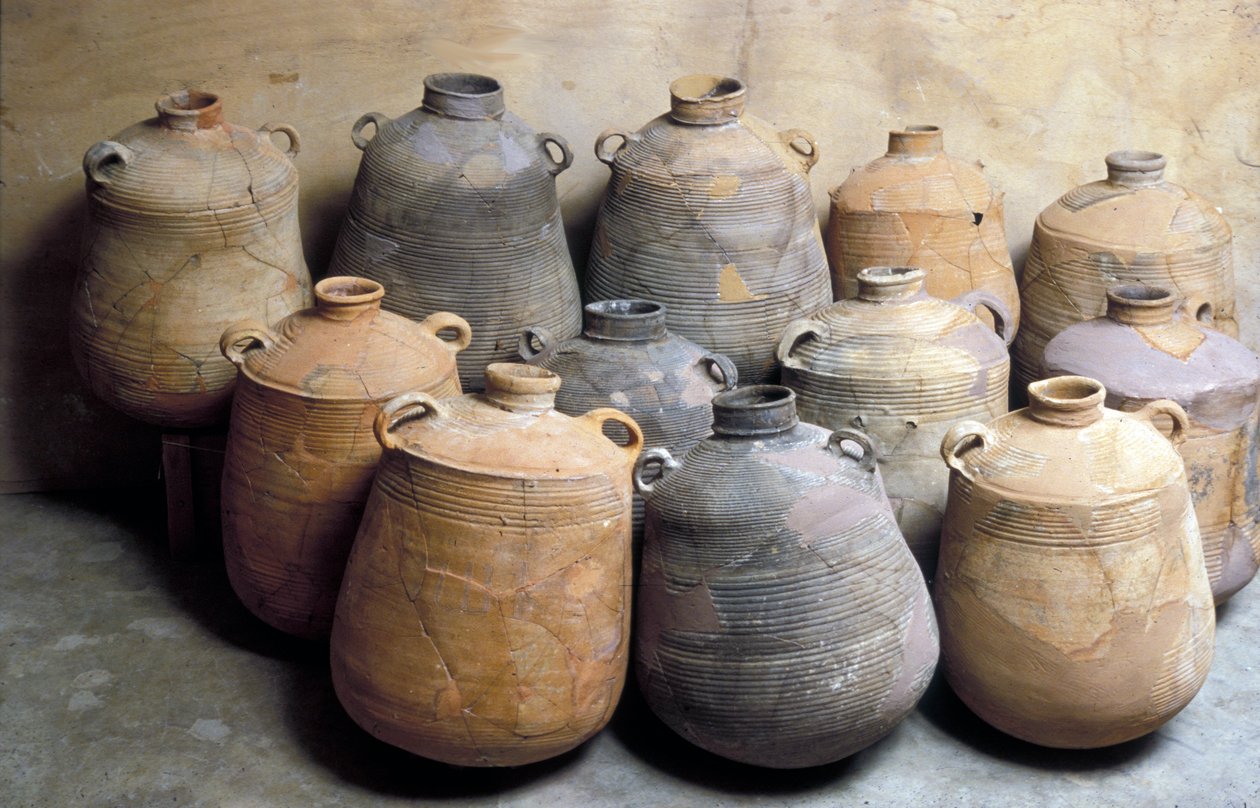Store oppbevaringskrukker fra Jerusalem (terrakotta) av Roman