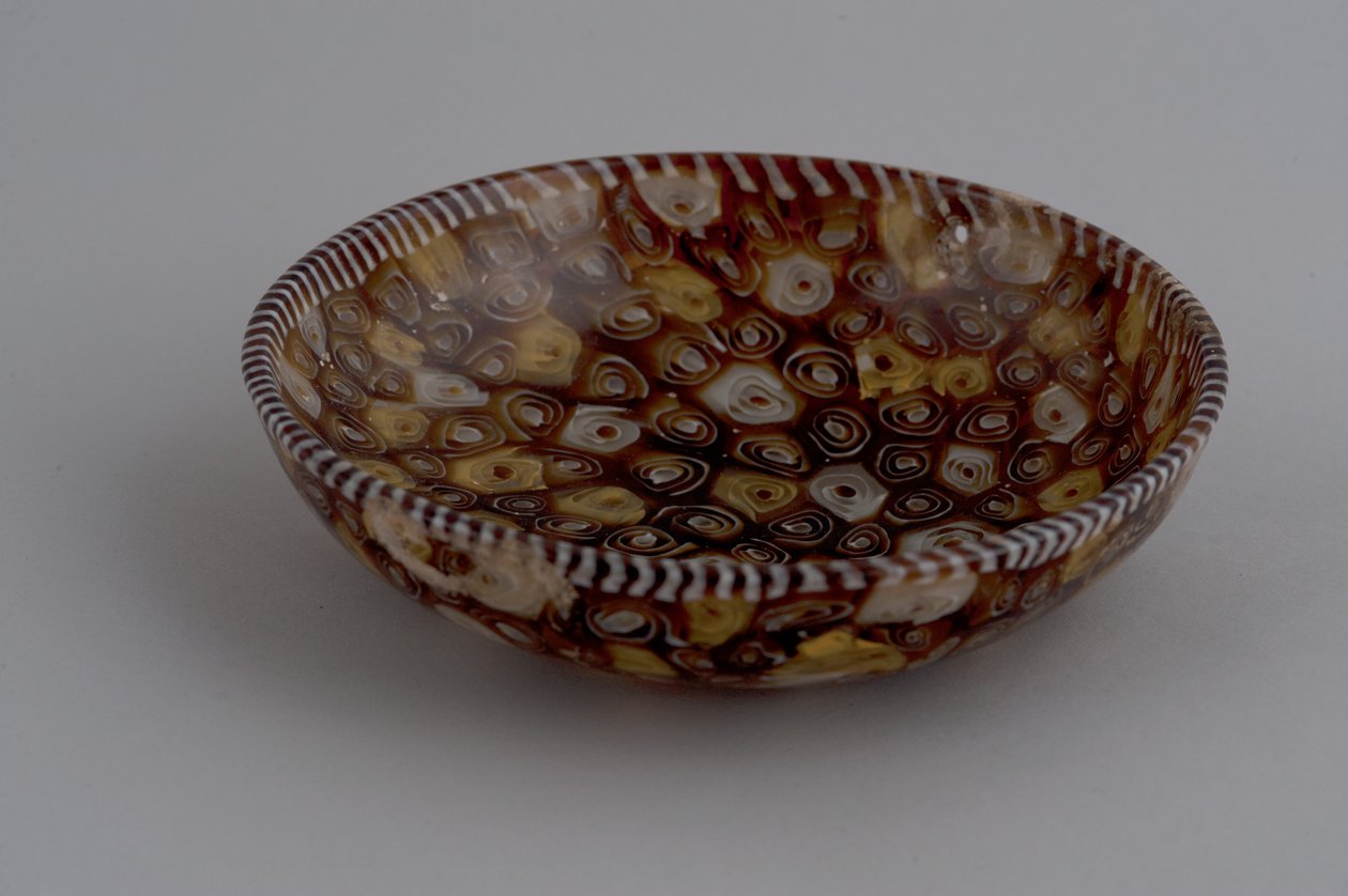 Millefiori-fat (glass) av Roman