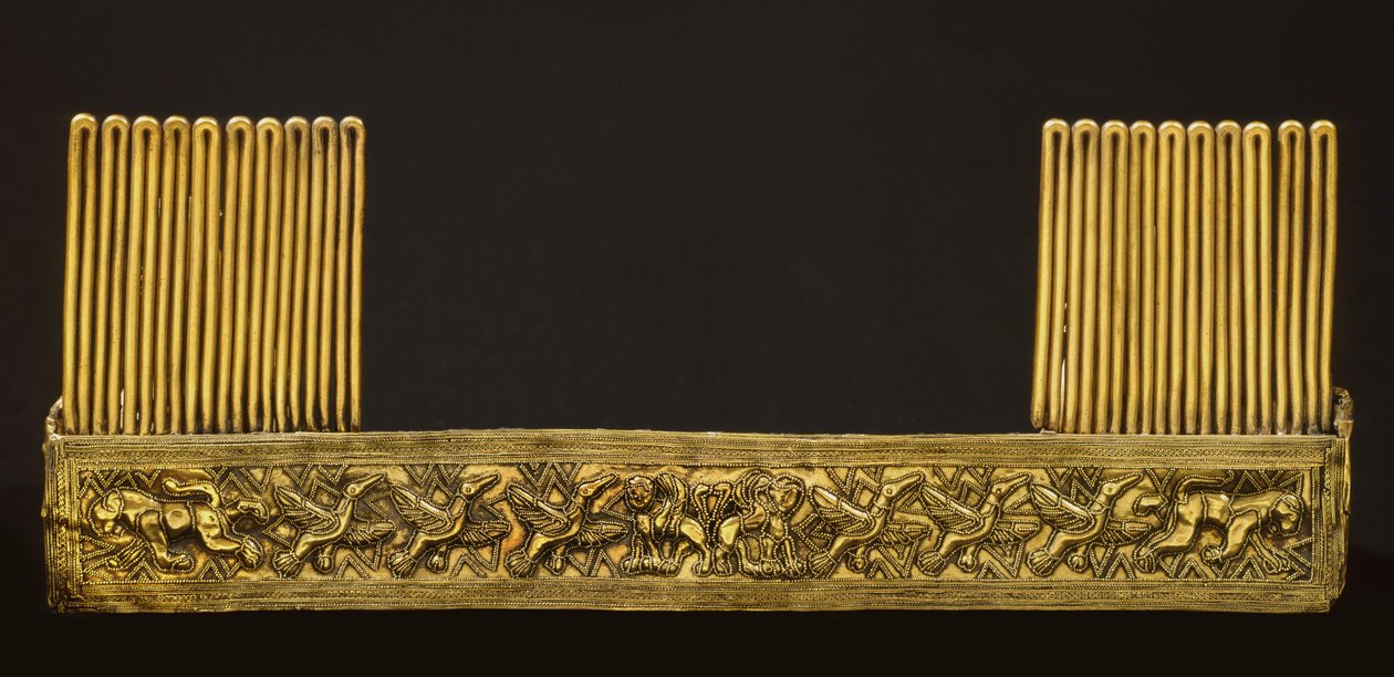 Piastra, fra graven til Bernardini di Palestrina (bronse) av Roman