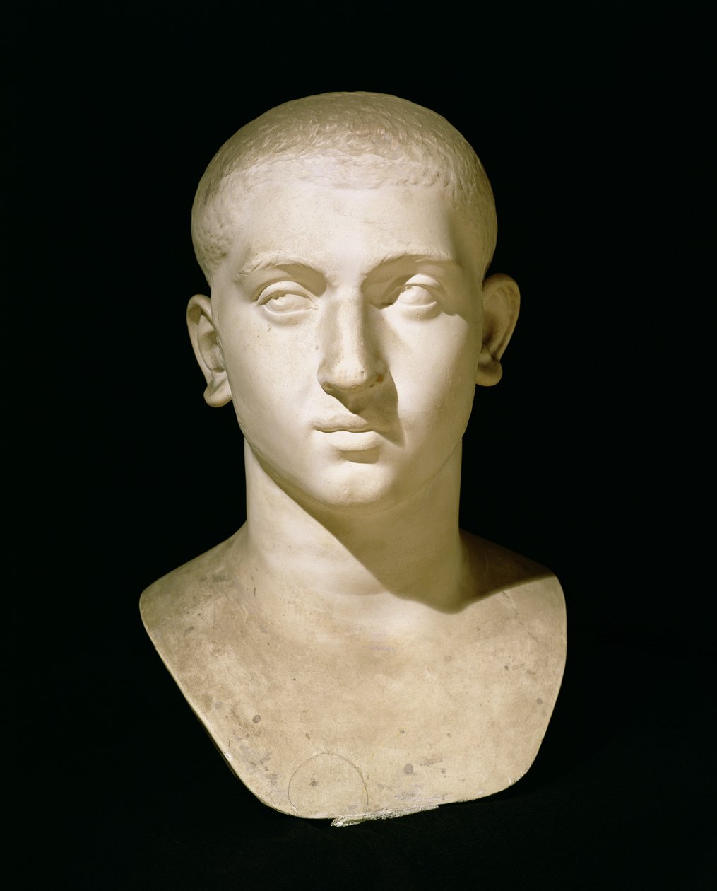 Portrettbyste av keiser Severus Alexander (205-35 e.Kr.) (marmor) av Roman
