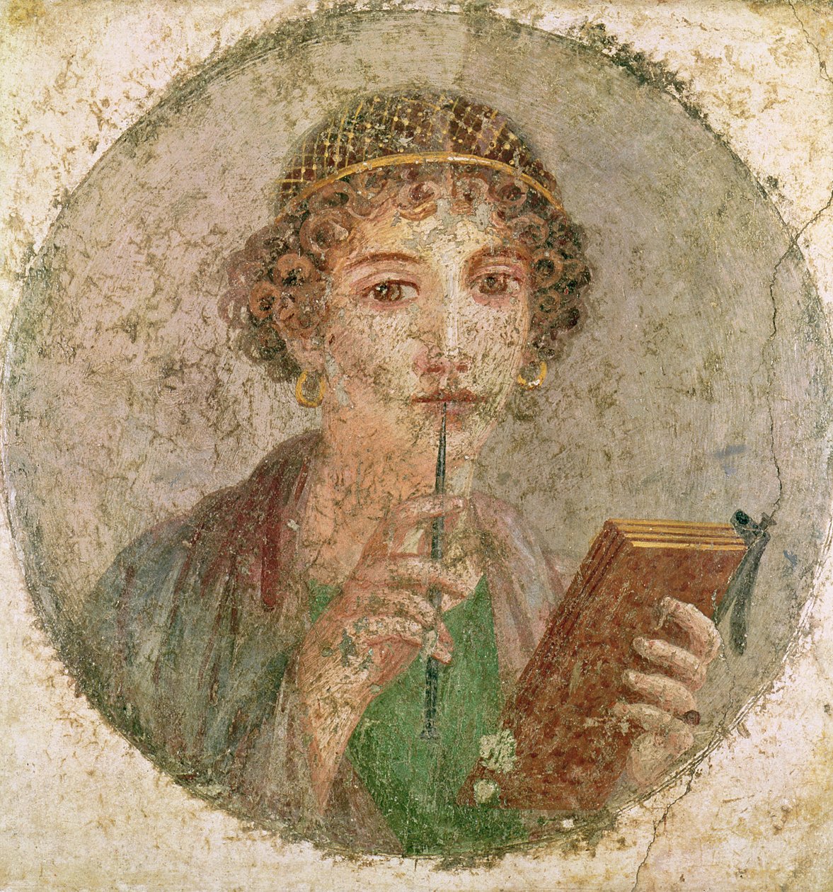 Portrett av en ung jente, fra Pompeii av Roman