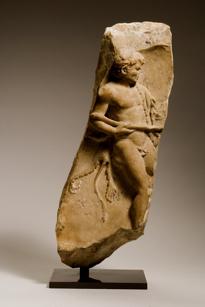 Relieff av en Bacchant (marmor) av Roman