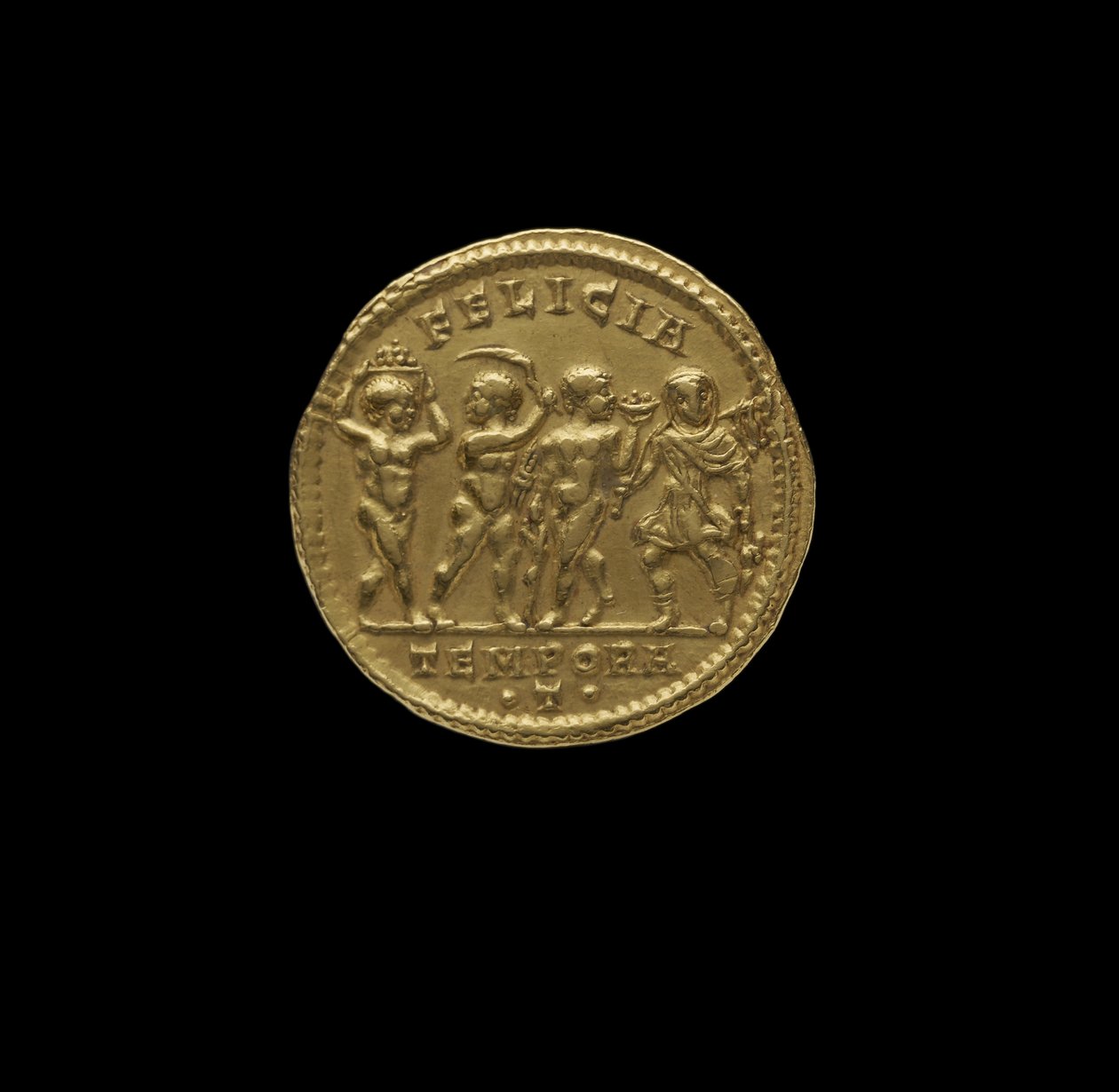 Romersk keisermynt fra Ticinum, 316 e.Kr. (gull) av Roman