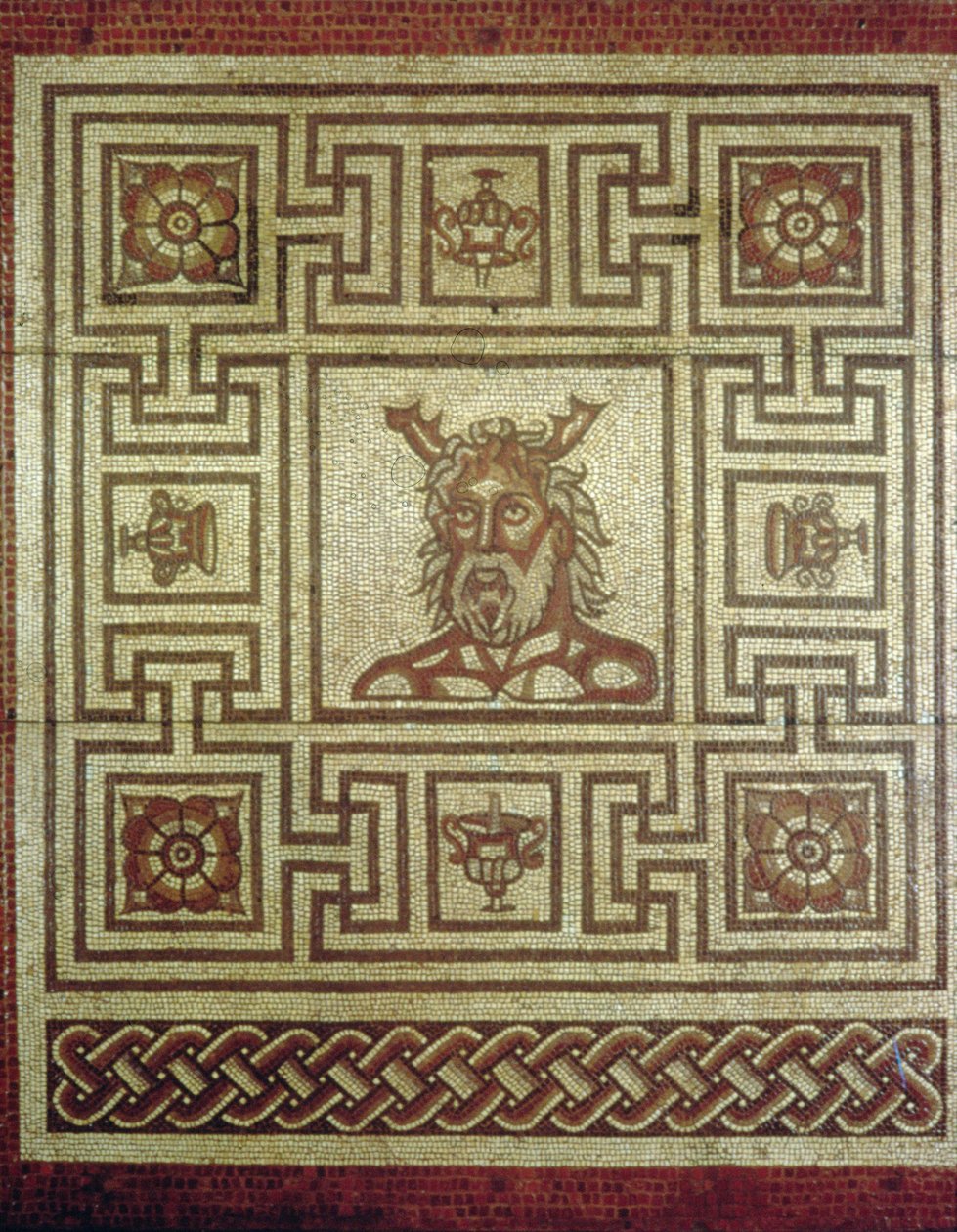 Sea God-mosaikk, Insula IV-bygning 8, ca. 160–190 e.Kr. (mosaikk) av Roman