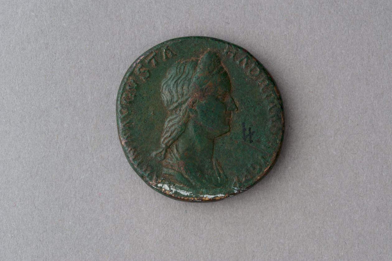 Sestertius av Vibia Sabina (bronse) av Roman