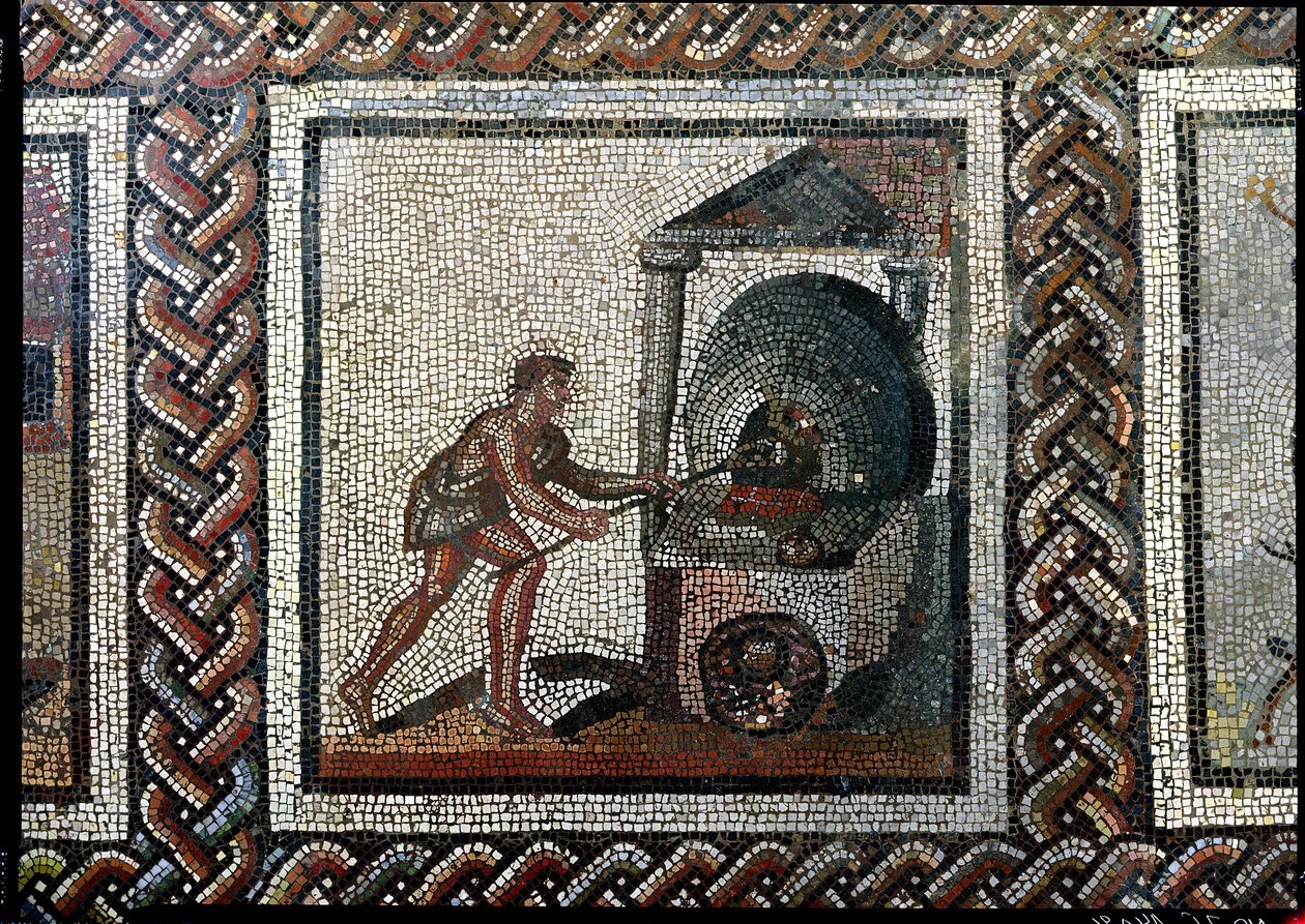 Ovnen, fra Saint-Romain-en-Gal (mosaikk) av Roman