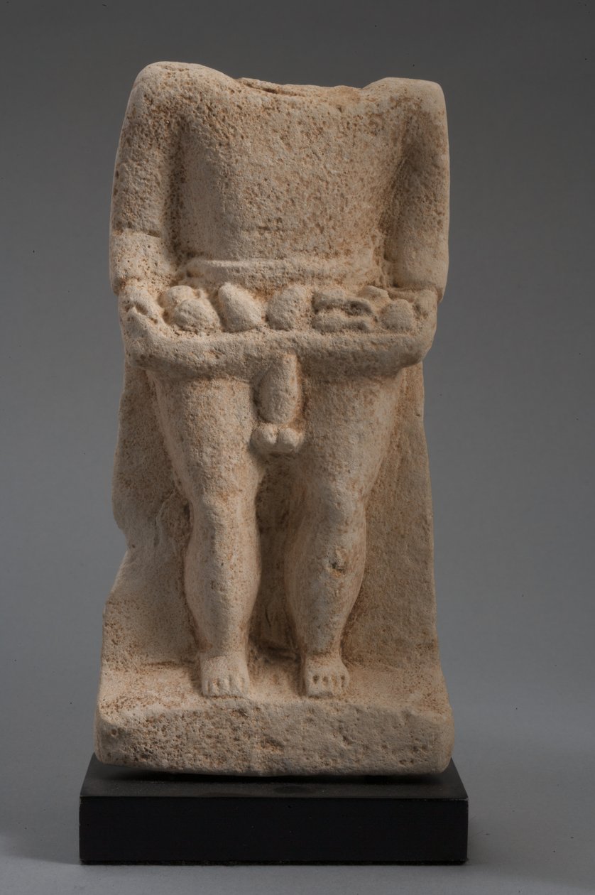 Romano-britisk priapisk figur (kalkstein) av Roman Imperial Period