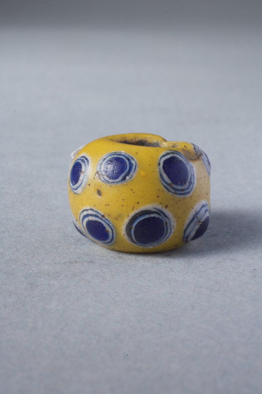 Gul øyeperle (glass) av Roman Imperial Period