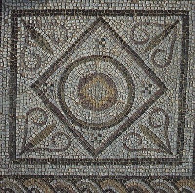 Romersk mosaikk fra termalbadene (mosaikk) av Roman Roman