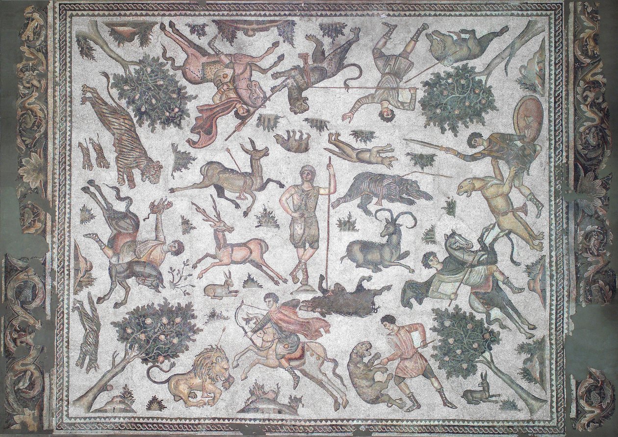 Worcester Hunt Scene (mosaikk) av Roman Roman