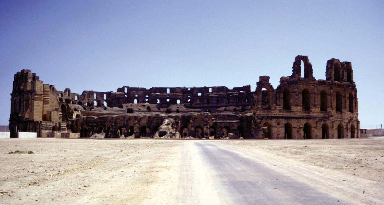 Amfiteateret i El-Djem (Tunisia). av Roman