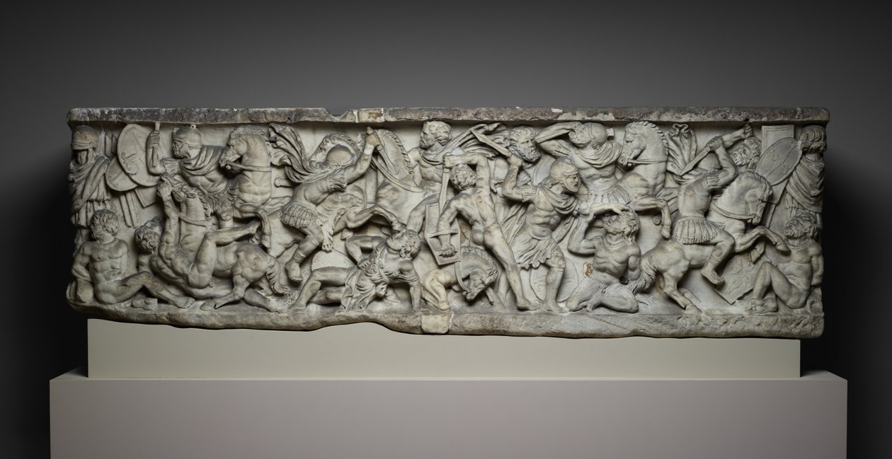 Battle sarcophagus, ca. 190 (marmor) av Roman
