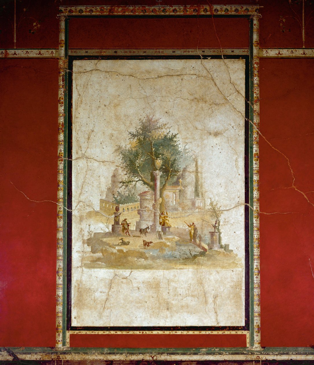 Bukolisk landskap (fresco av Roman