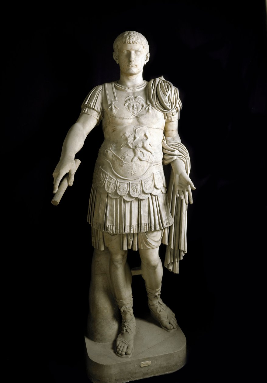 Caius Caesar Germanicus, romersk keiser (marmor) av Roman