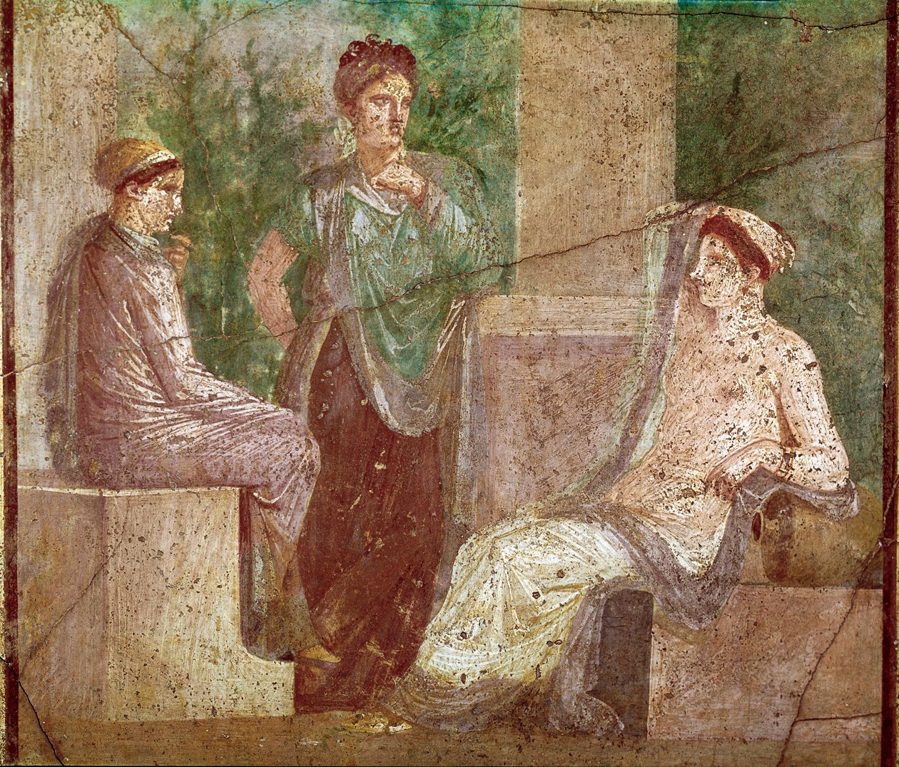 Samtale med kvinner (fresco av Roman