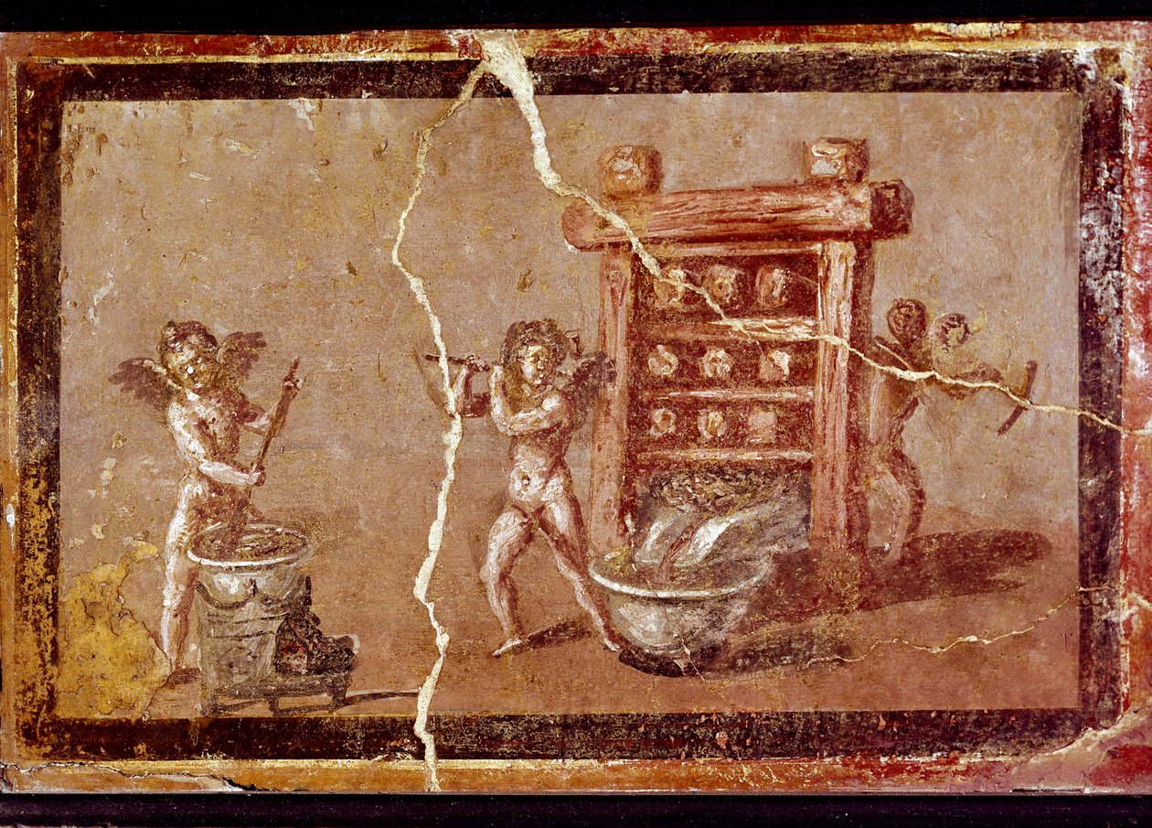 Amor som jobber (fresco av Roman
