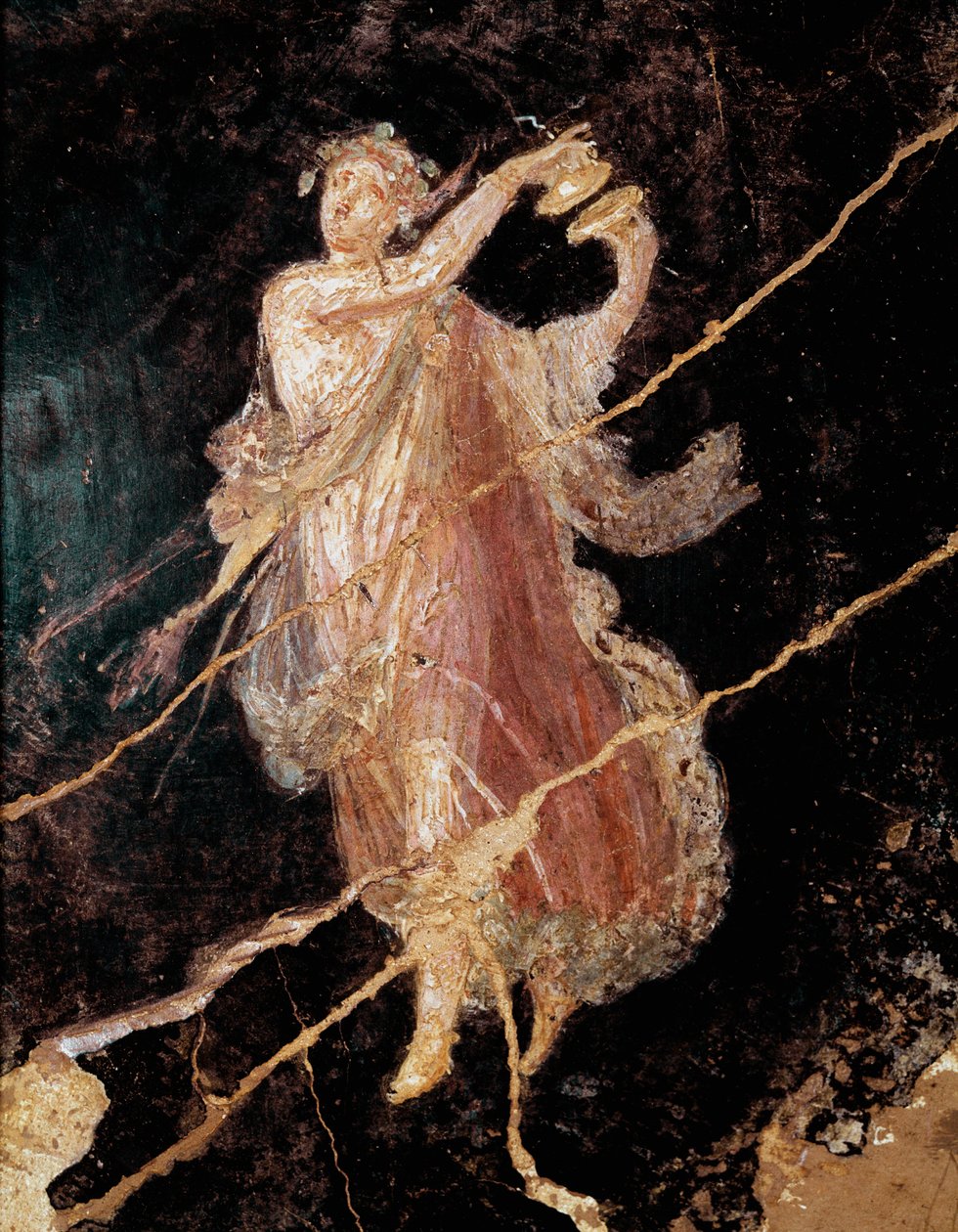 Danser med cymbaler (fresco av Roman