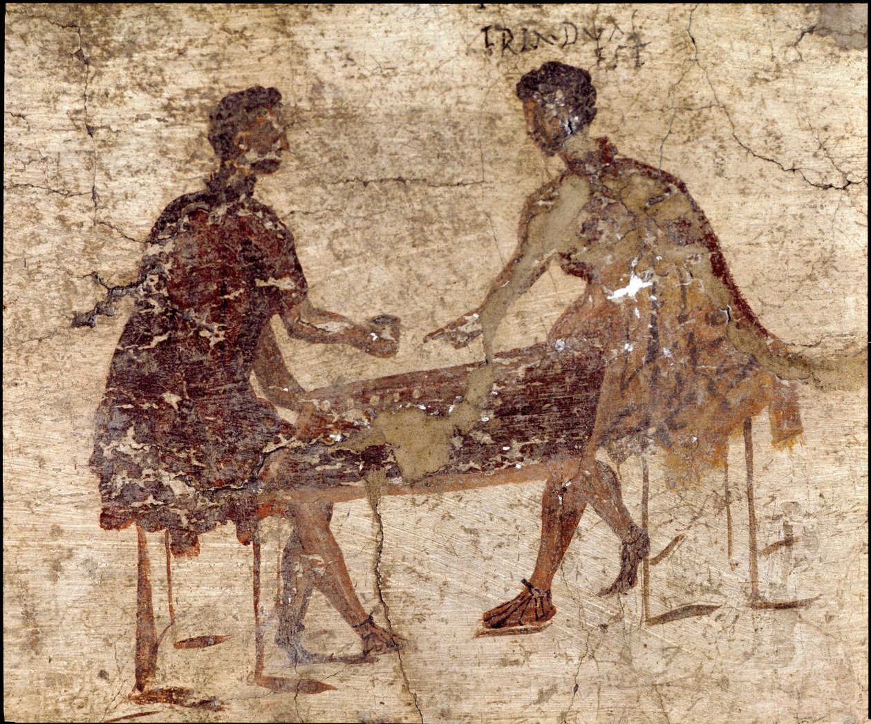 Terningspillere (fresco av Roman