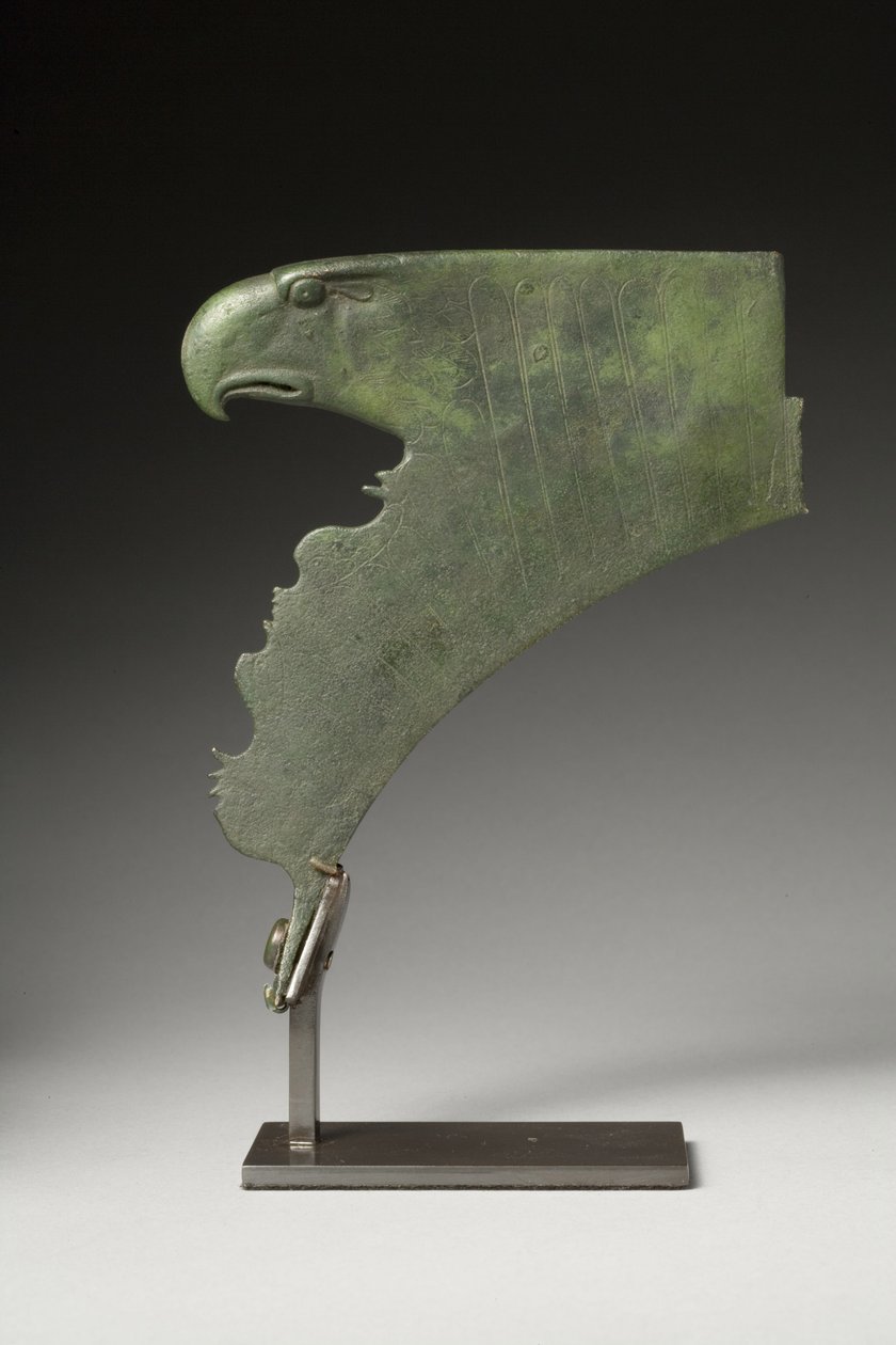 Hjelmfeste, sent på 2.-tidlig 3. århundre e.Kr. (bronse) av Roman