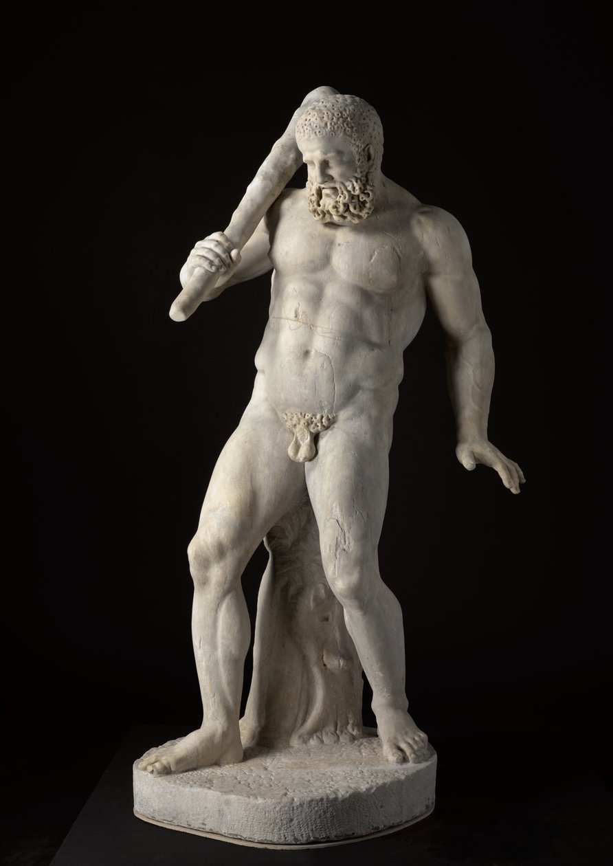 Herakles, 2. århundre (marmor) av Roman