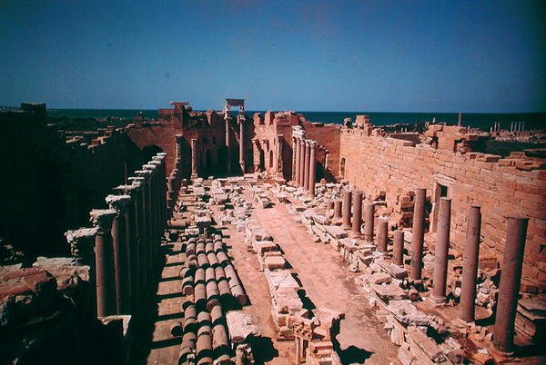 Leptis Magna, Labdah (kalkstein) (bilde) av Roman