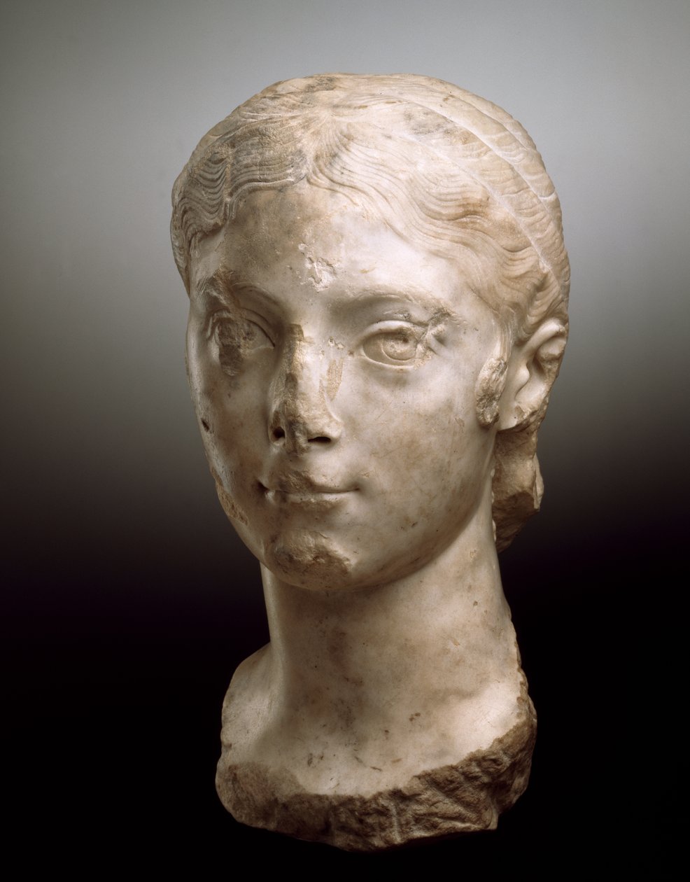 Portrettsjef av Plautilla, AD 203-05 (marmor) av Roman
